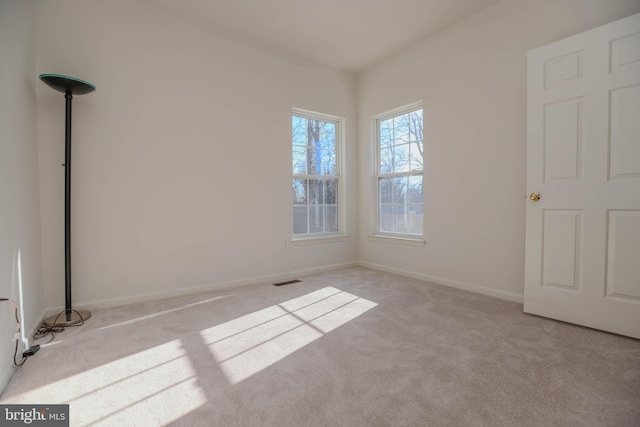 view of carpeted empty room