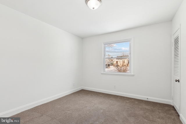 view of carpeted empty room