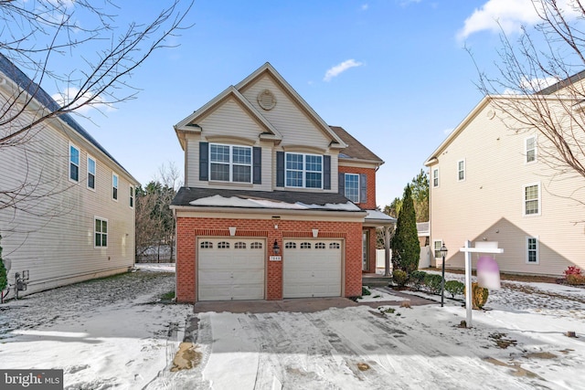 front facade featuring a garage