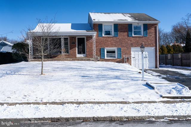 tri-level home with a garage