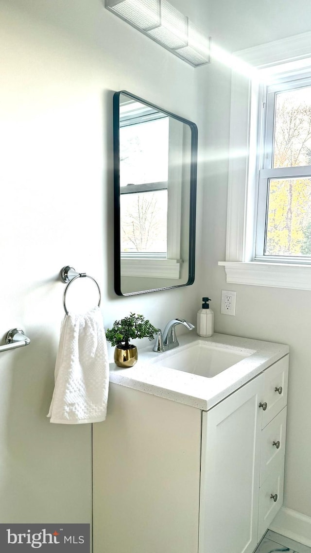 bathroom with vanity