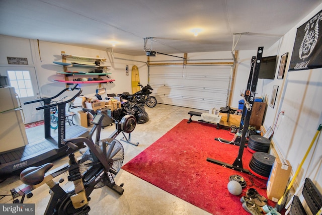 view of workout room