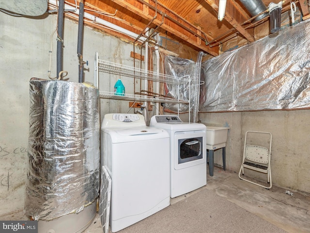 laundry room featuring separate washer and dryer