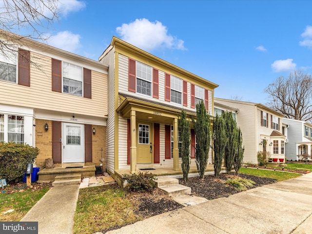 multi unit property with covered porch