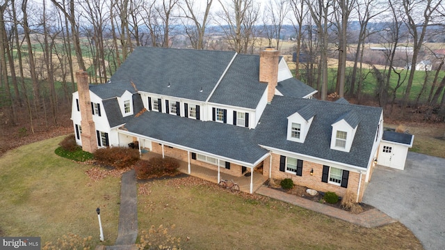 birds eye view of property