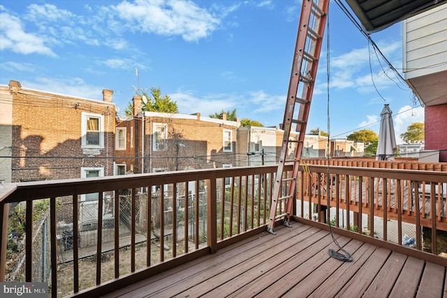 view of wooden terrace