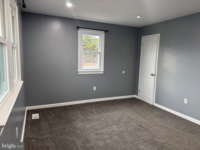 view of carpeted empty room