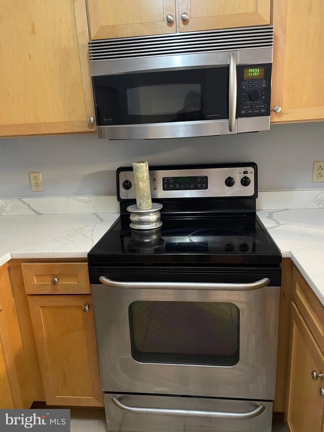 kitchen with stainless steel appliances