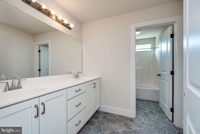 bathroom with vanity