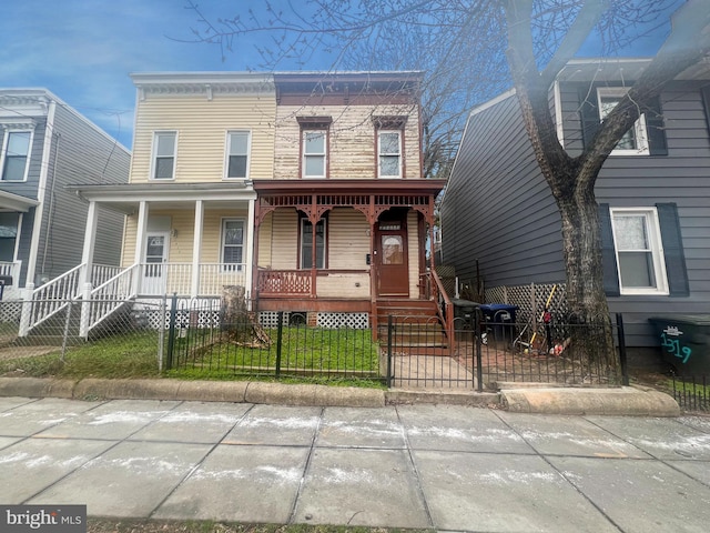 view of front of home with a porch