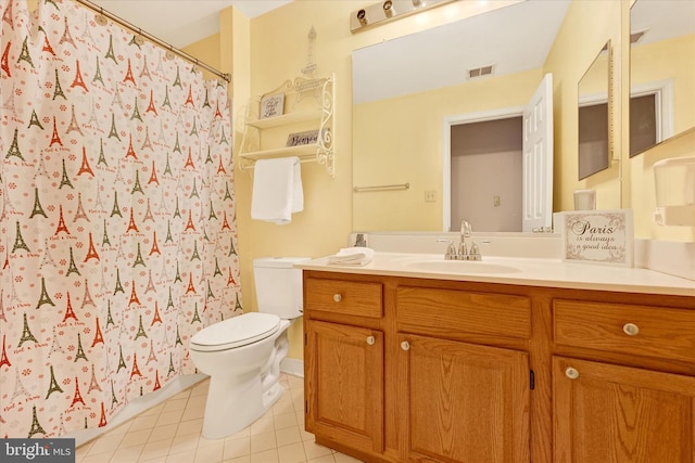 3701 Green Ash Ct, Beltsville, MD 20705 - bathroom featuring tile patterned floors, vanity, and toilet