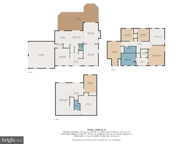 3701 Green Ash Ct, Beltsville, MD 20705 - floor plan