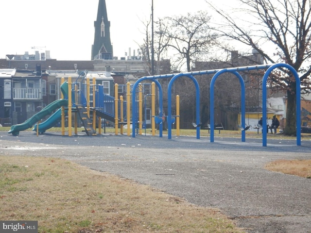 view of jungle gym