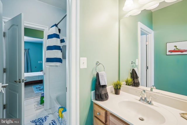 bathroom with vanity