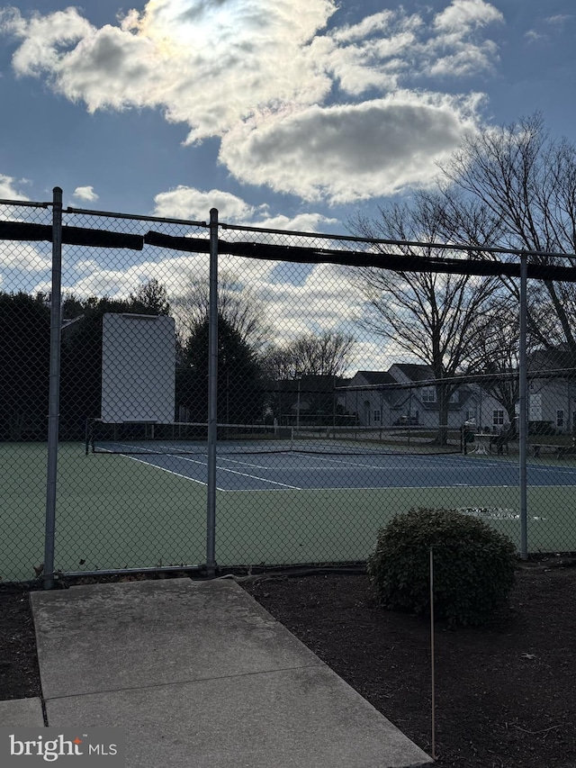 view of tennis court