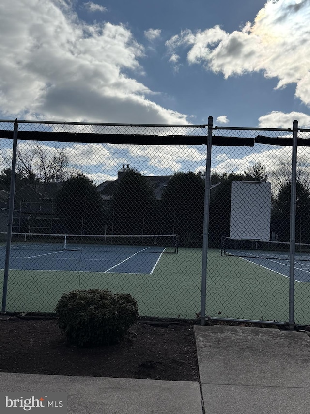 view of tennis court