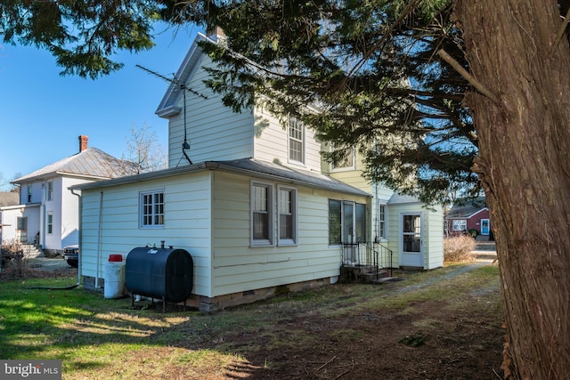 view of rear view of property