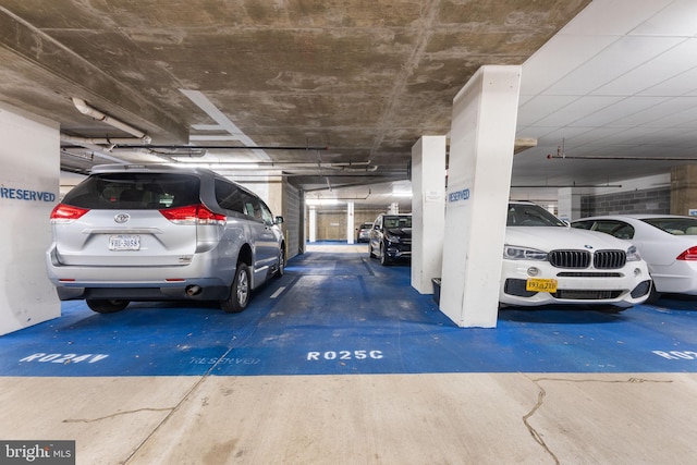 view of parking deck