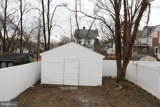 view of outdoor structure