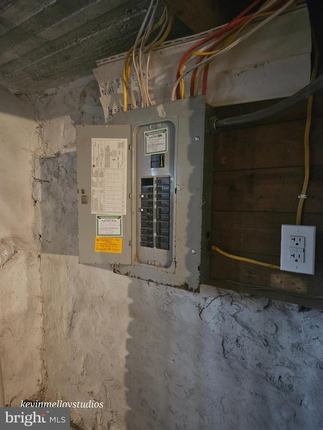 utility room featuring electric panel