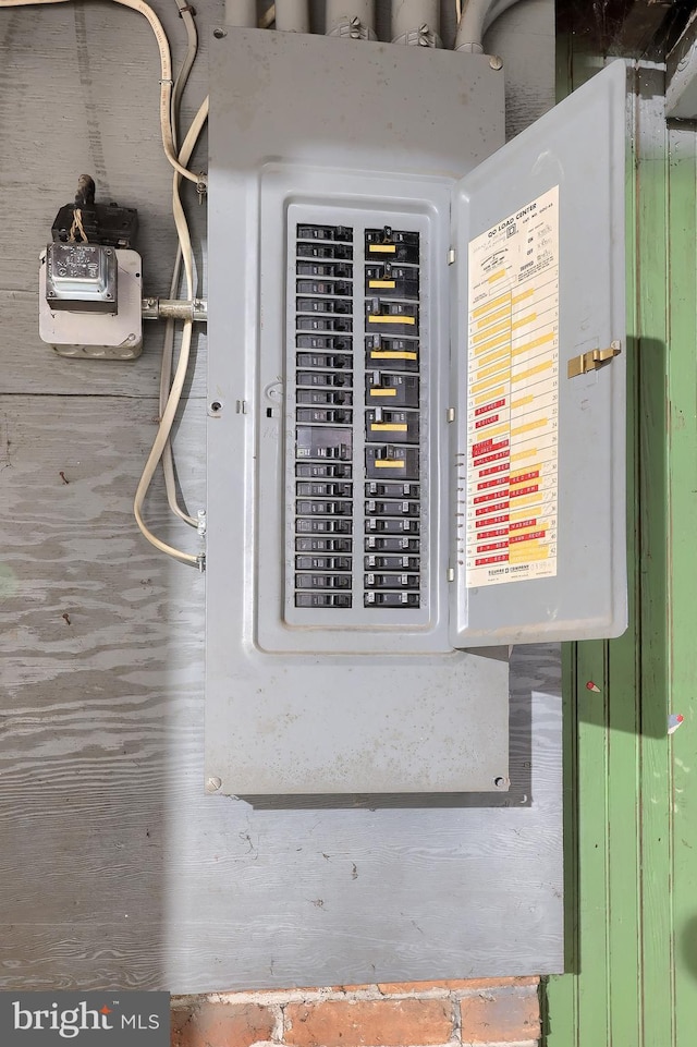 utility room with electric panel