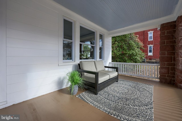 view of patio with covered porch