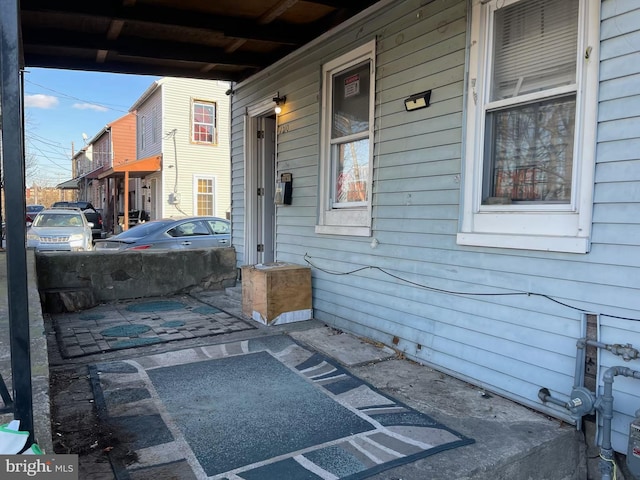 view of patio / terrace with a porch