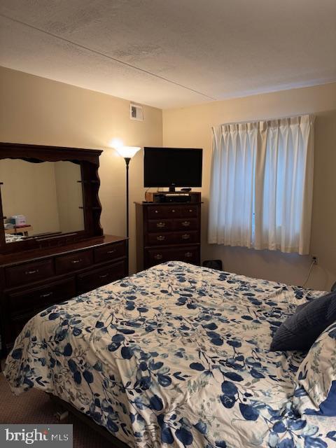 bedroom with carpet floors