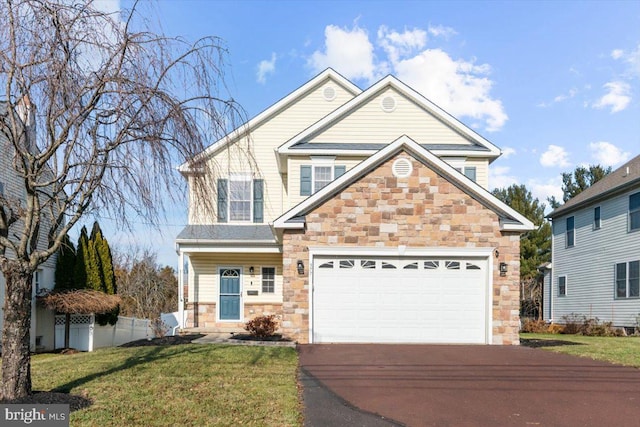 view of front of house with a front yard