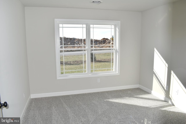 view of carpeted empty room