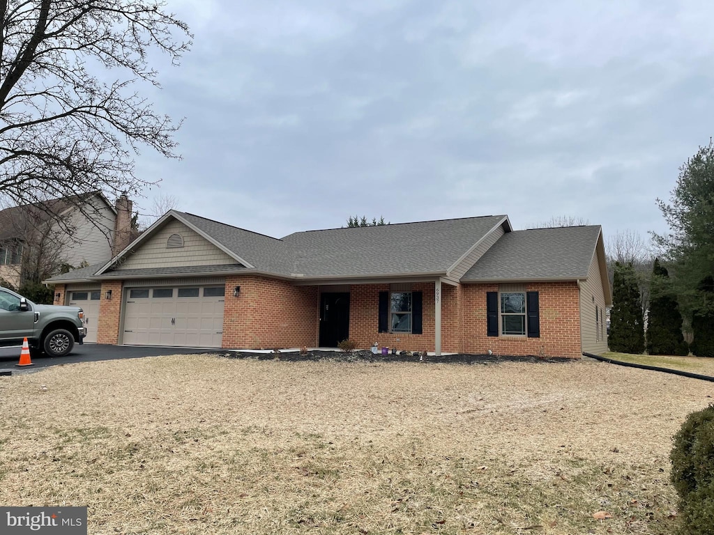 ranch-style house with a garage