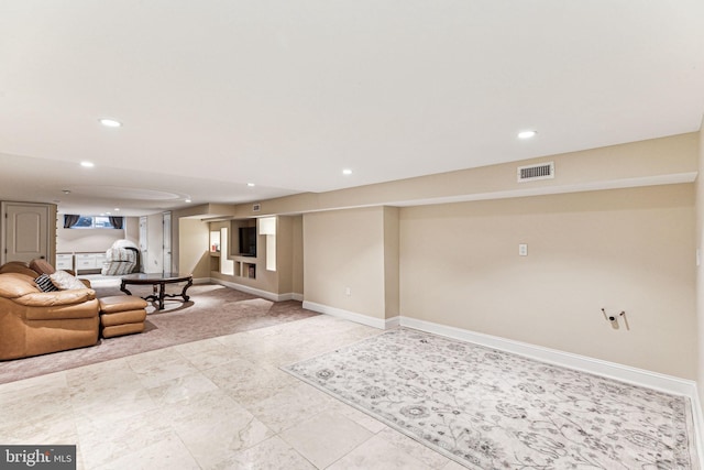 view of unfurnished living room