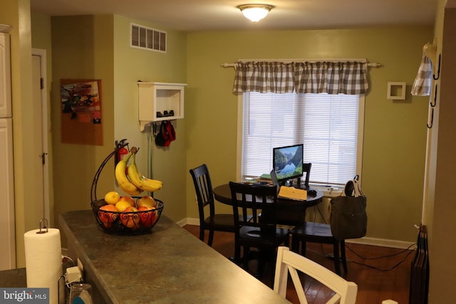 dining space with a healthy amount of sunlight