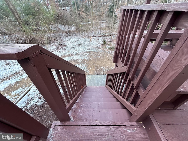 view of stairs