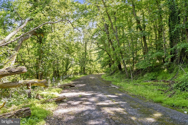 view of road