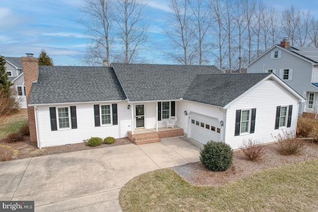 ranch-style house with a garage