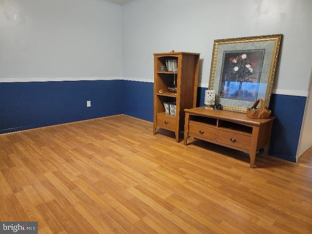 misc room with light hardwood / wood-style floors