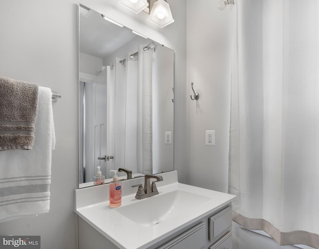 bathroom featuring vanity