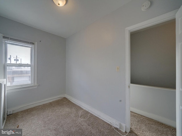 view of carpeted empty room