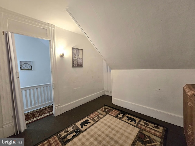 bonus room featuring lofted ceiling