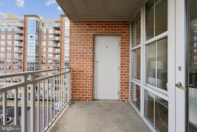 view of balcony