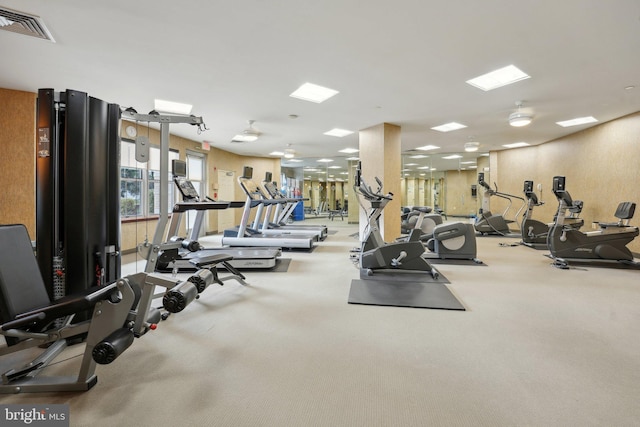 view of workout area