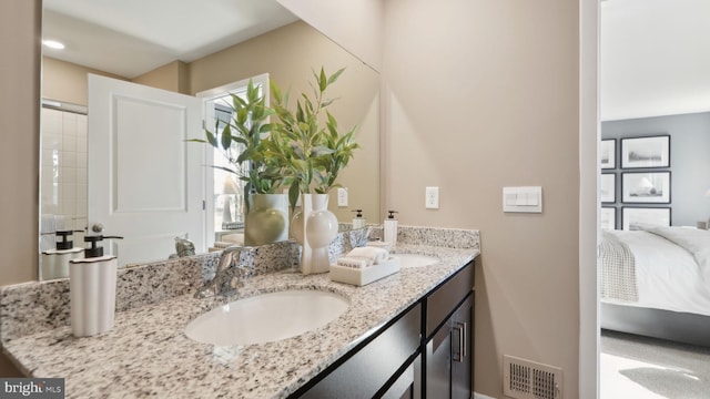 bathroom featuring vanity