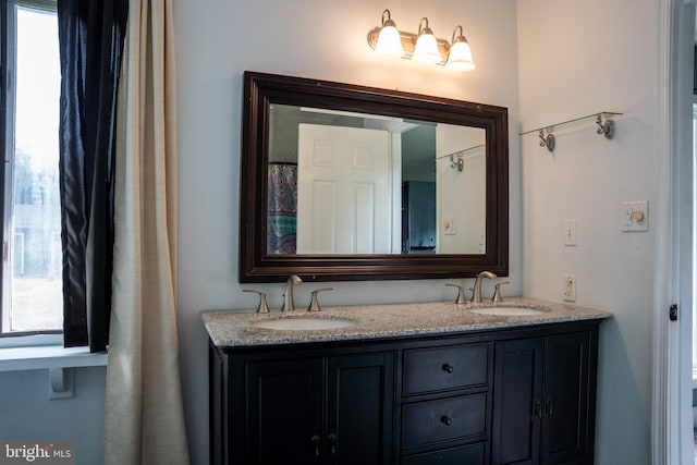 bathroom featuring vanity