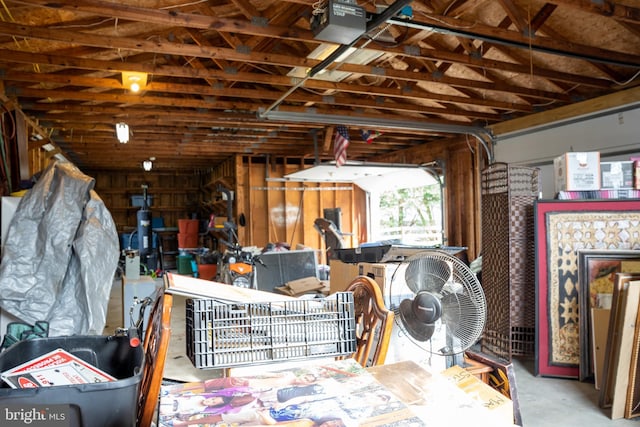 interior space featuring concrete floors