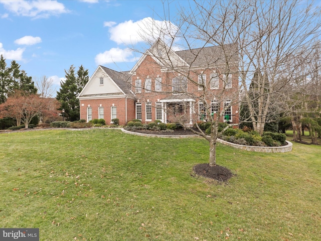 view of front of house with a front yard