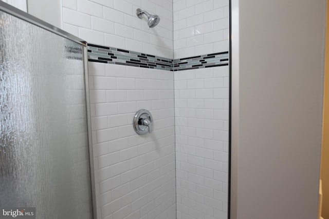 bathroom with an enclosed shower