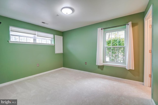 view of carpeted empty room