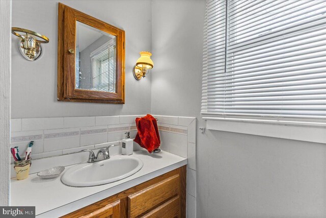 bathroom featuring vanity