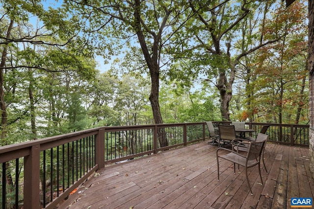 view of wooden terrace